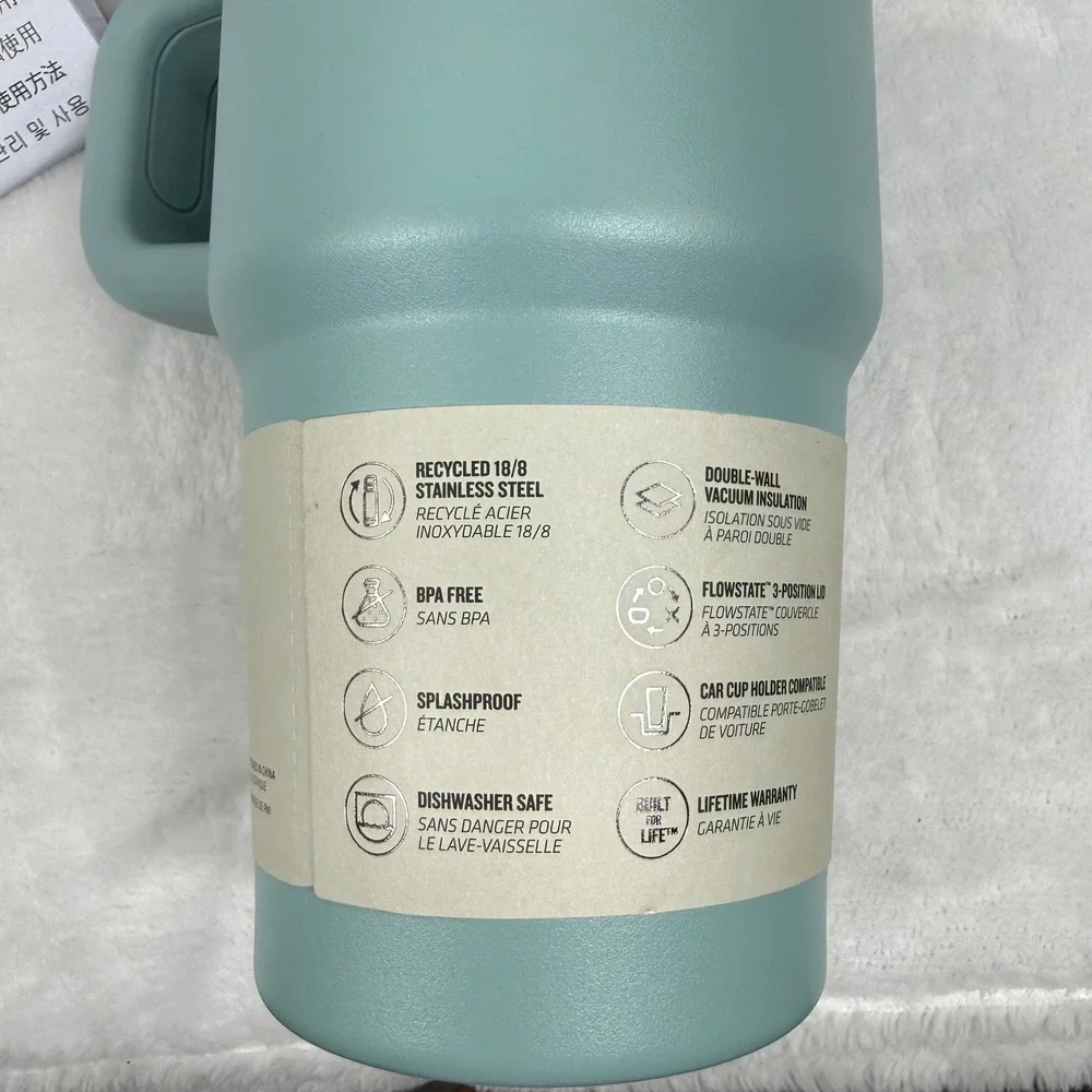Stanley Quencher H2.0 FlowState Tumbler 20oz Seafoam Green 10-12817-035 NEW - Picture 3 of 5